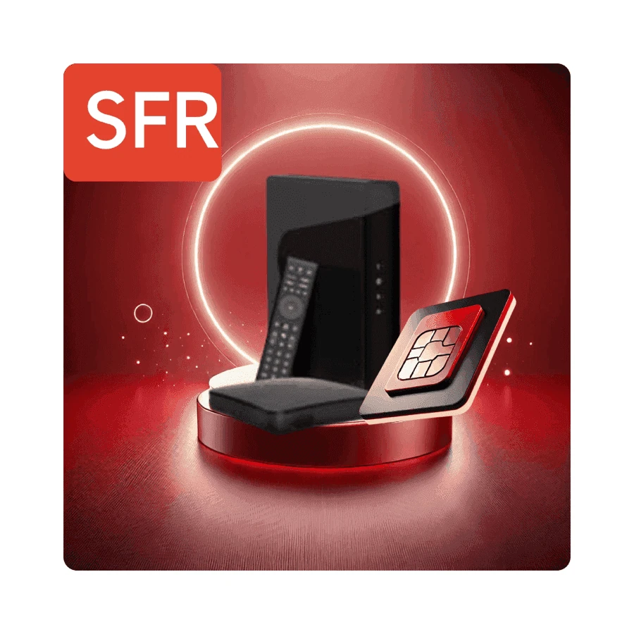 Pack SFR Fibre Starter + Forfait 2H 1Go