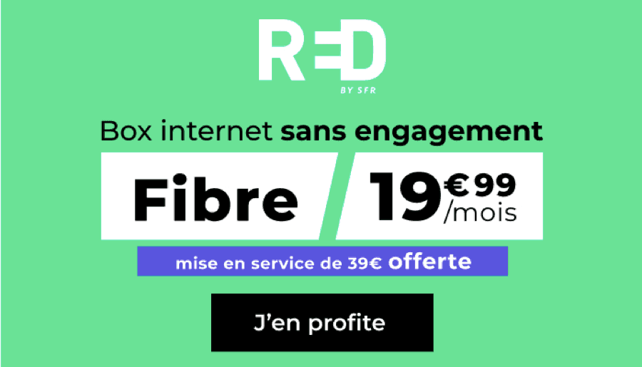 La RED Fibre à 19,99€/mois chez RED by SFR : Une Offre Imbattable
