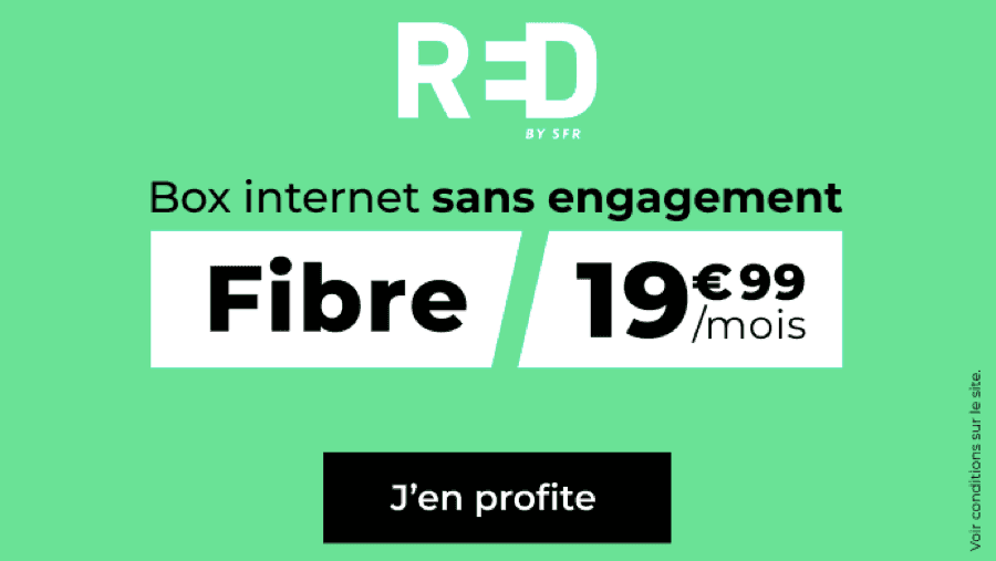 RED frappe fort : la Box Fibre passe à 19,99€/mois sans engagement 🚀