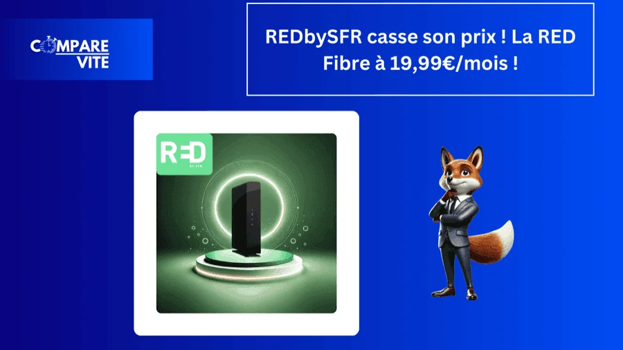 RED Fibre à 19,99€/mois : La Fibre Ultra-Rapide à Petit Prix !