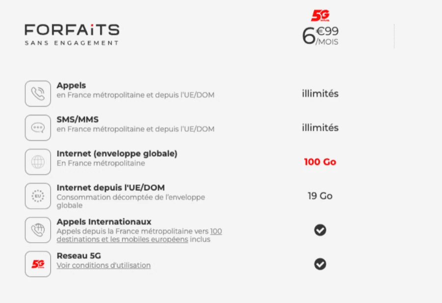Profitez de ce forfait