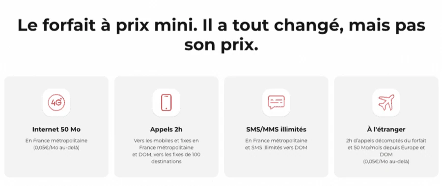 Forfait Free 2h + Booster : simple, clair, efficace