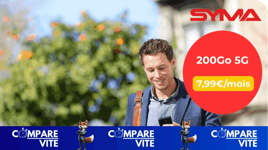 Nouveau : le forfait Syma 200 Go 5G toujours à 7,99€/mois