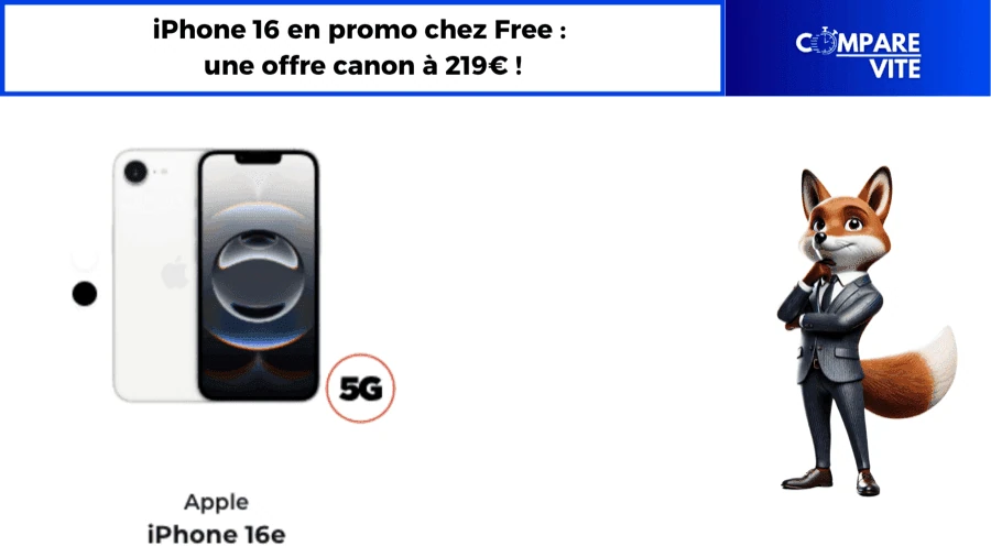 iPhone 16 en promo chez Free : une offre canon à 219€