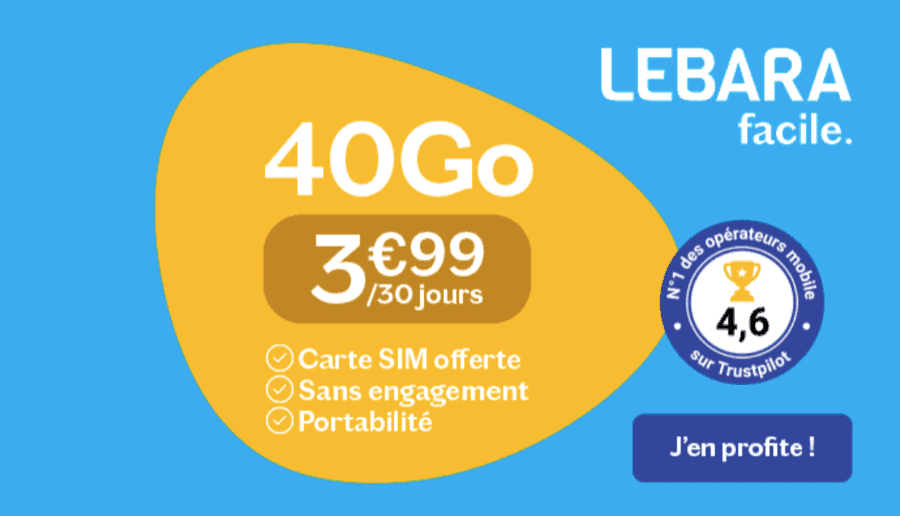 Détails de l’offre LEBARA 40 Go