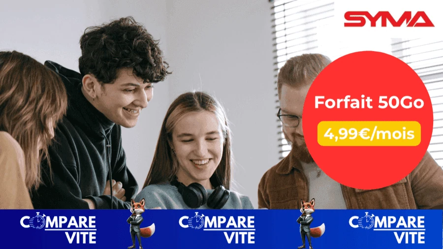 Un forfait 50 Go complet à 5,99€/mois avec Syma Mobile