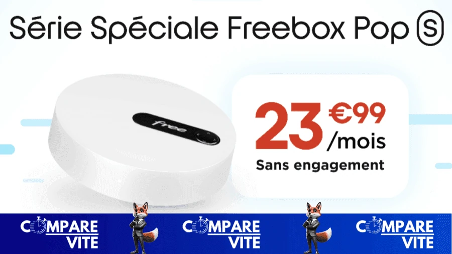 Freebox Pop S : une offre fibre sans engagement avec prix garanti 5 ans