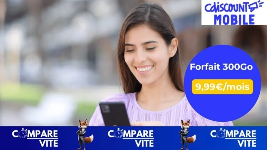 Cdiscount Mobile 300 Go 5G : l’offre exceptionnelle des French Days