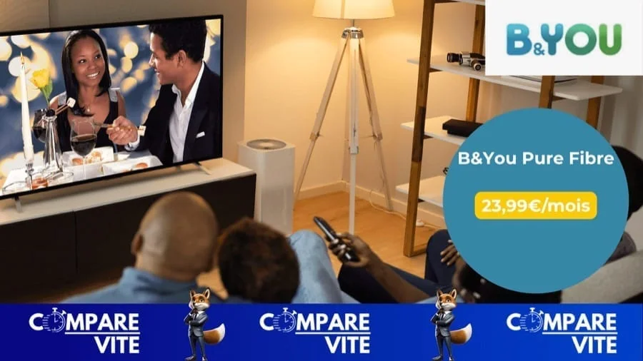 B&You frappe fort : Box Fibre sans engagement à 23,99€/mois avec 148€ offerts