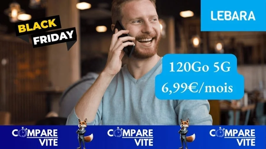 Black Friday : Lebara lance un forfait 120Go 5G à 6,99€/mois