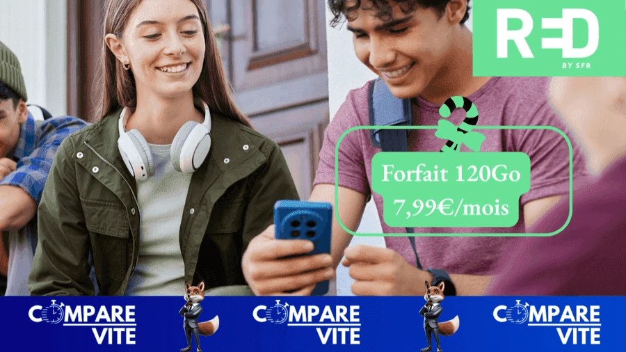 RED frappe fort : plus de data, moins cher, le forfait 120 Go à 7,99€/mois