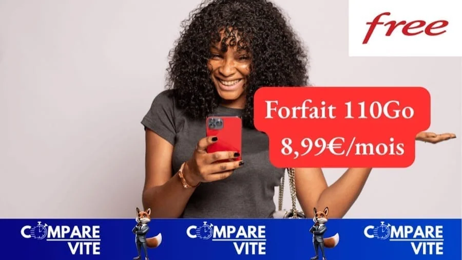 Forfait Free Série spéciale 110 Go à 8,99€/mois : le bon plan data sans engagement
