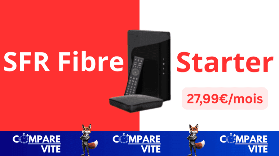 SFR Fibre Starter : l’essentiel de la fibre et de la TV à prix maîtrisé