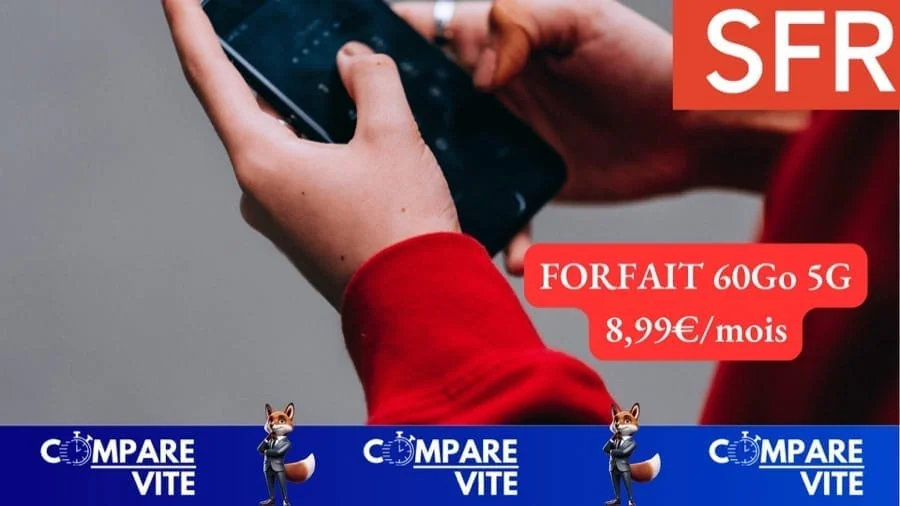 Forfait SFR 60 Go 5G à 8,99€/mois : le bon plan réservé aux clients Box