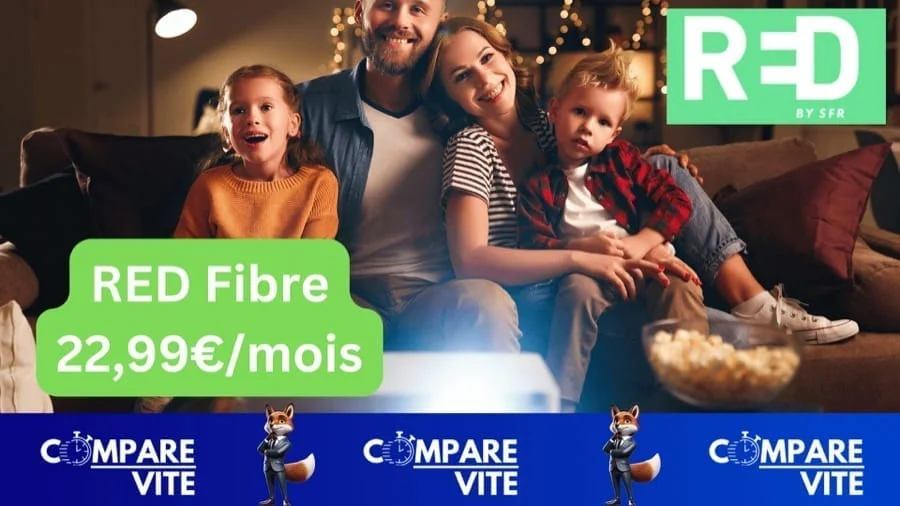 RED Fibre à 22,99€/mois : la fibre simple, rapide et sans engagement