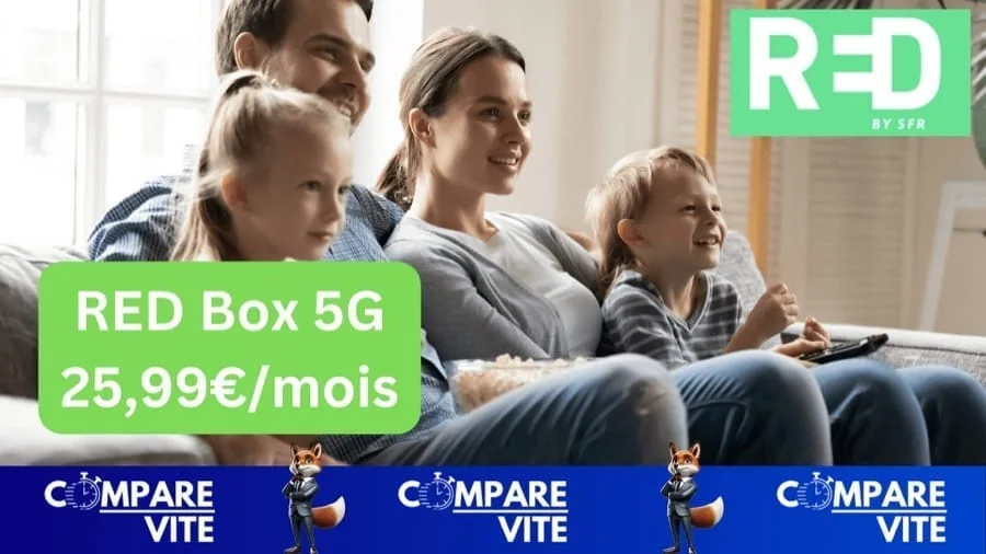RED Box 5G à 25,99€/mois : internet ultra-rapide sans fibre et sans engagement