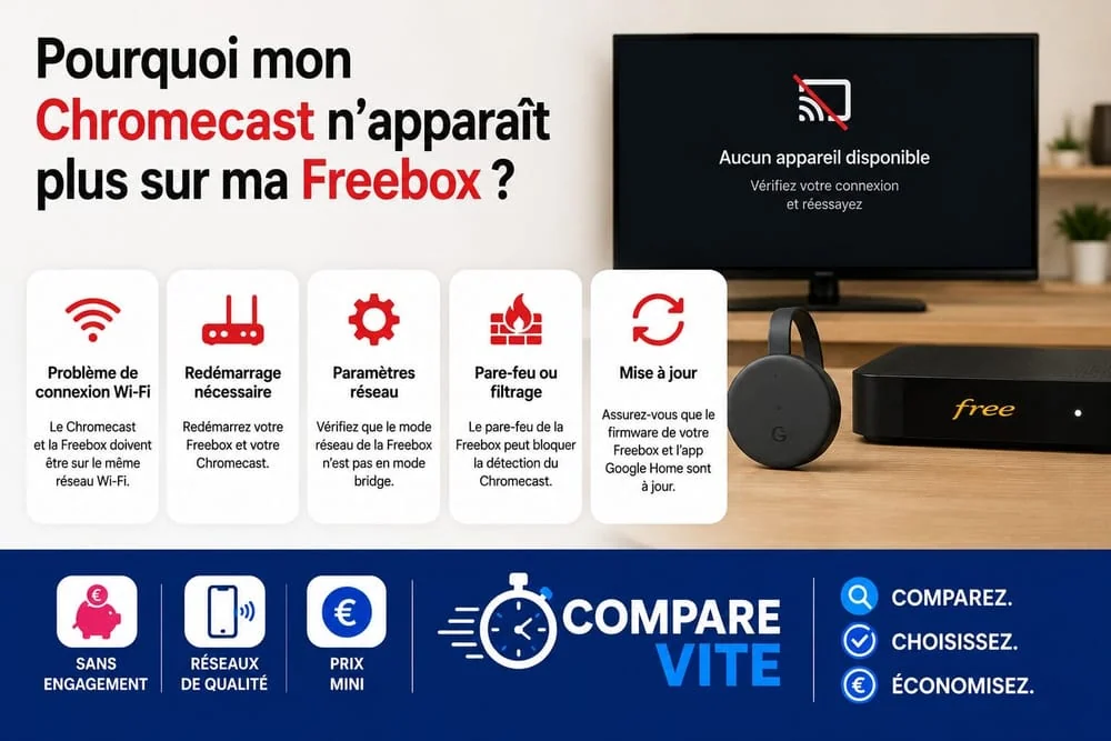 Pourquoi mon Chromecast n’apparaît plus sur ma Freebox ?