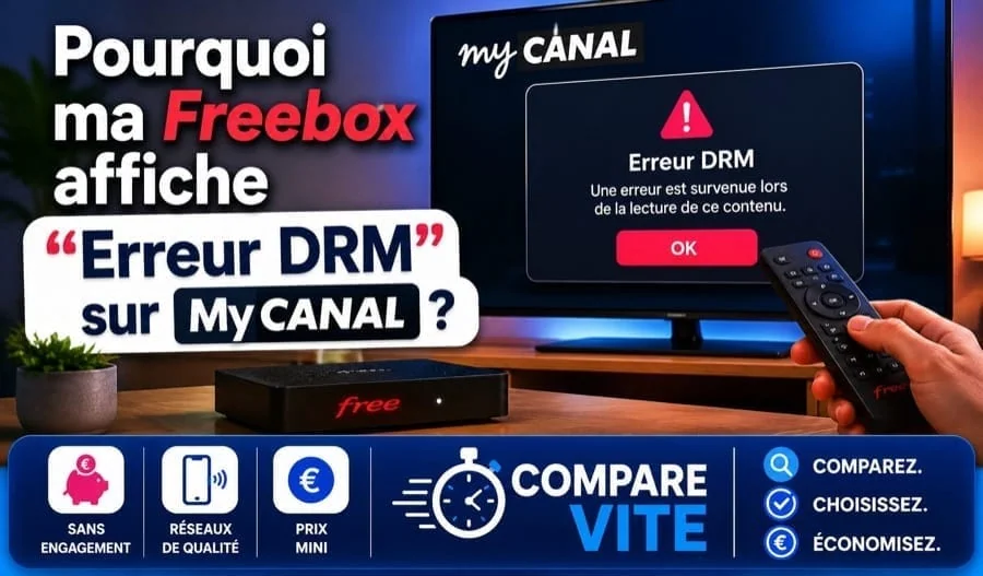 Pourquoi ma Freebox affiche “Erreur DRM” sur MyCanal ?