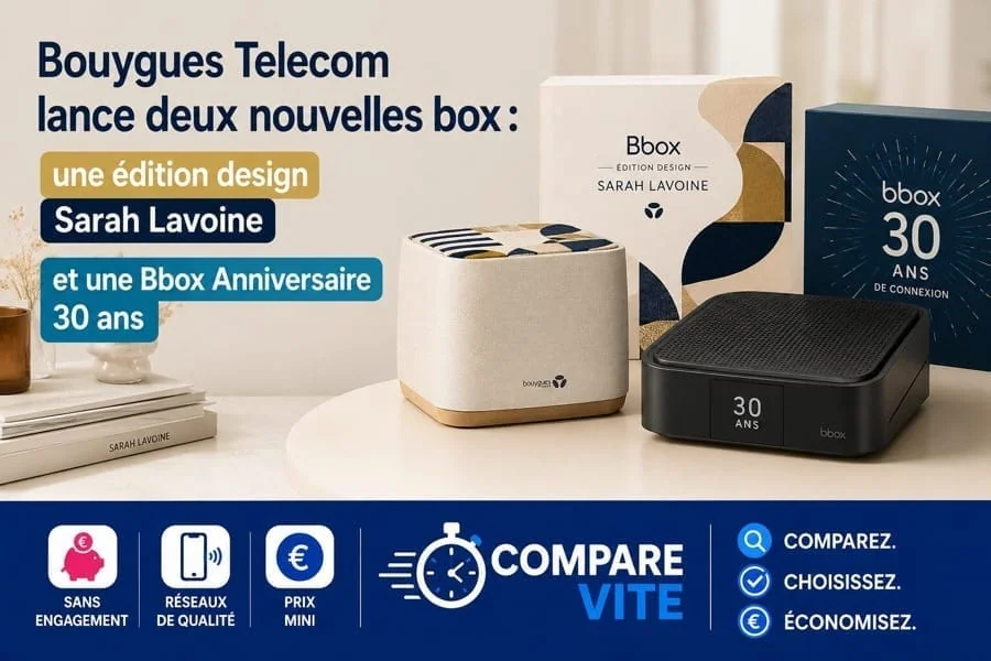 Bouygues Telecom lance deux nouvelles box : une édition design Sarah Lavoine et une Bbox Anniversaire 30 ans