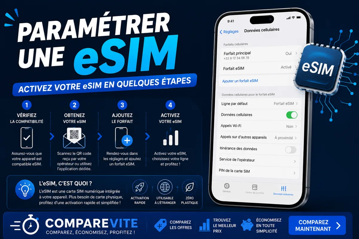 Comment paramétrer une carte eSIM : le guide pas à pas