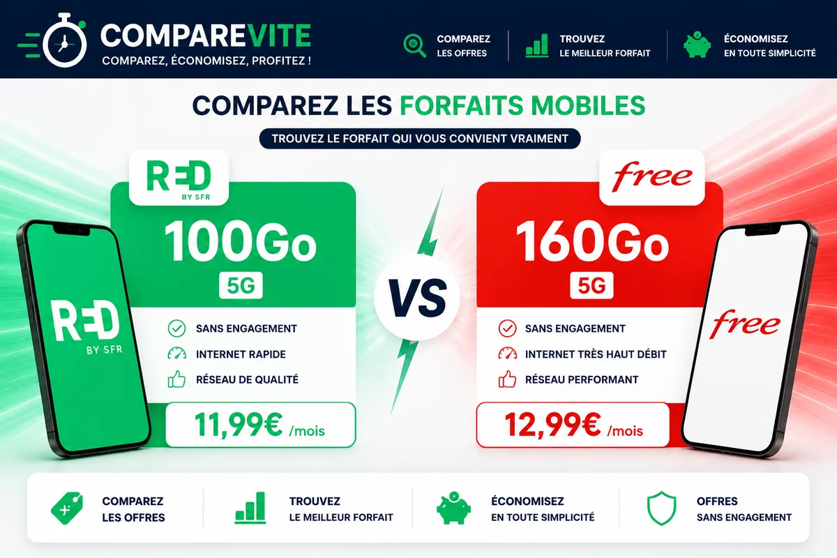 RED ou Free : quel forfait choisir en 2026 ?
