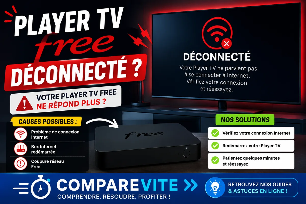 Mon Player TV Free est déconnecté : que faire ? Les solutions
