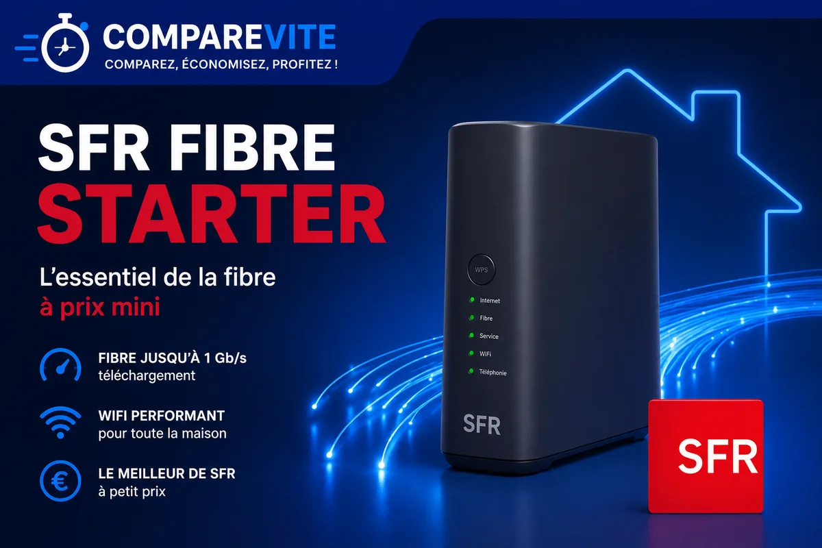SFR Fibre Starter : le guide complet de la fibre avec TV à 27,99€