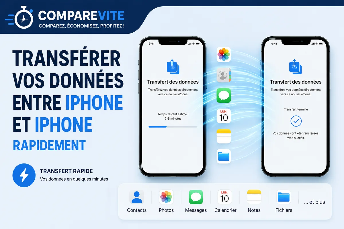 Comment transférer ses données d'un iPhone à un autre rapidement