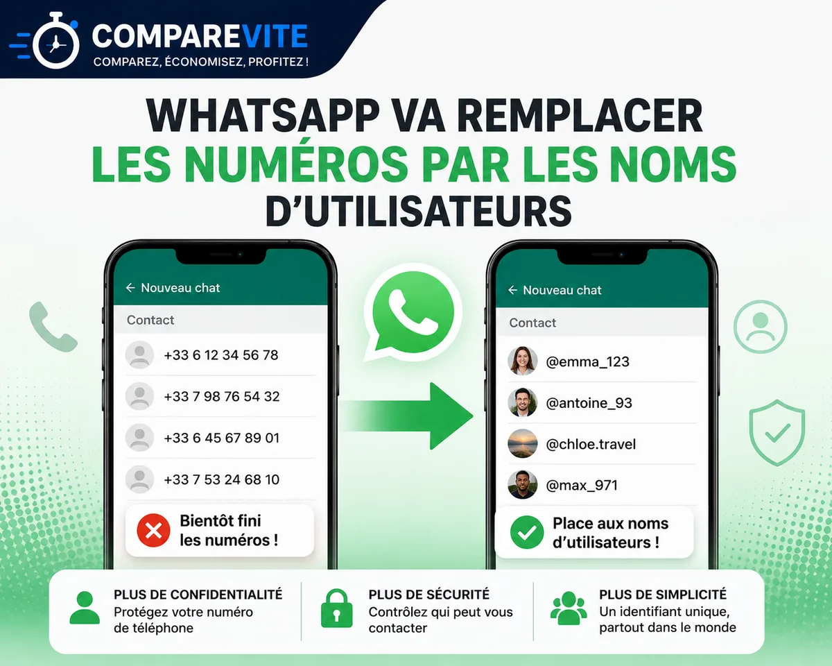WhatsApp va remplacer les numéros par des noms d’utilisateur : comment réserver le vôtre
