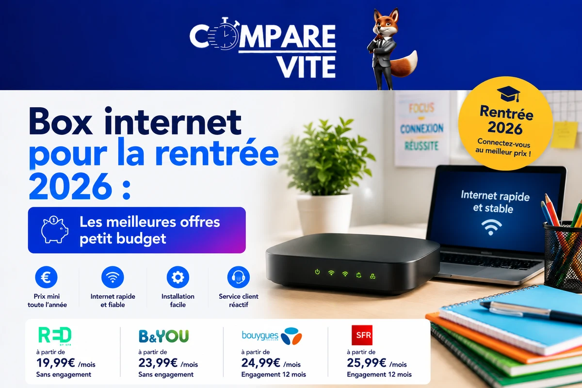 Box internet pour la rentrée 2026 : les meilleures offres petit budget