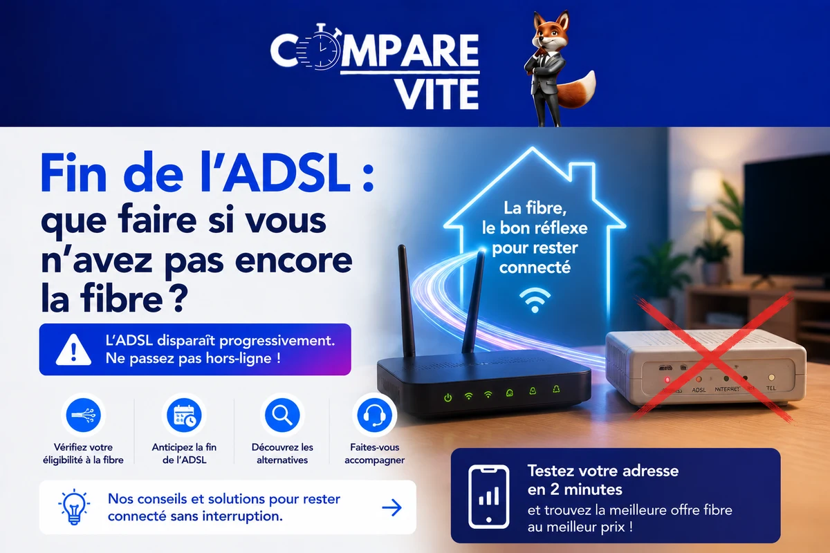Fin de l'ADSL : que faire si vous n'avez pas encore la fibre ?