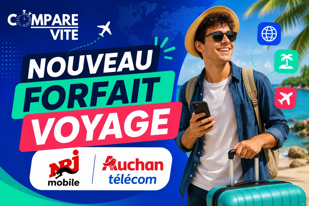 Forfaits Voyage NRJ Mobile et Auchan : partir en vacances sereinement