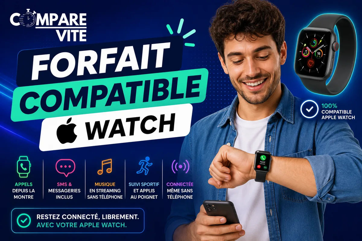 Forfaits compatibles montre connectée : Free, SFR et RED