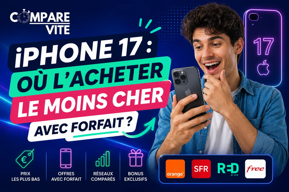 iPhone 17 : où l'acheter le moins cher avec forfait ?