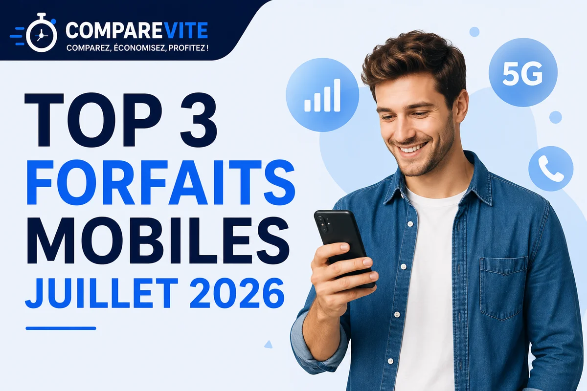 Top 3 des forfaits mobiles — Juillet 2026
