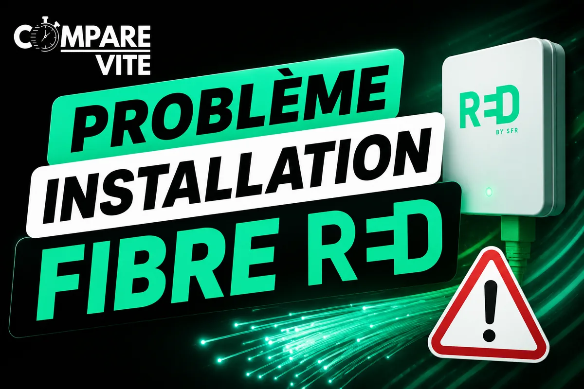 Problème d'installation fibre RED : causes et solutions