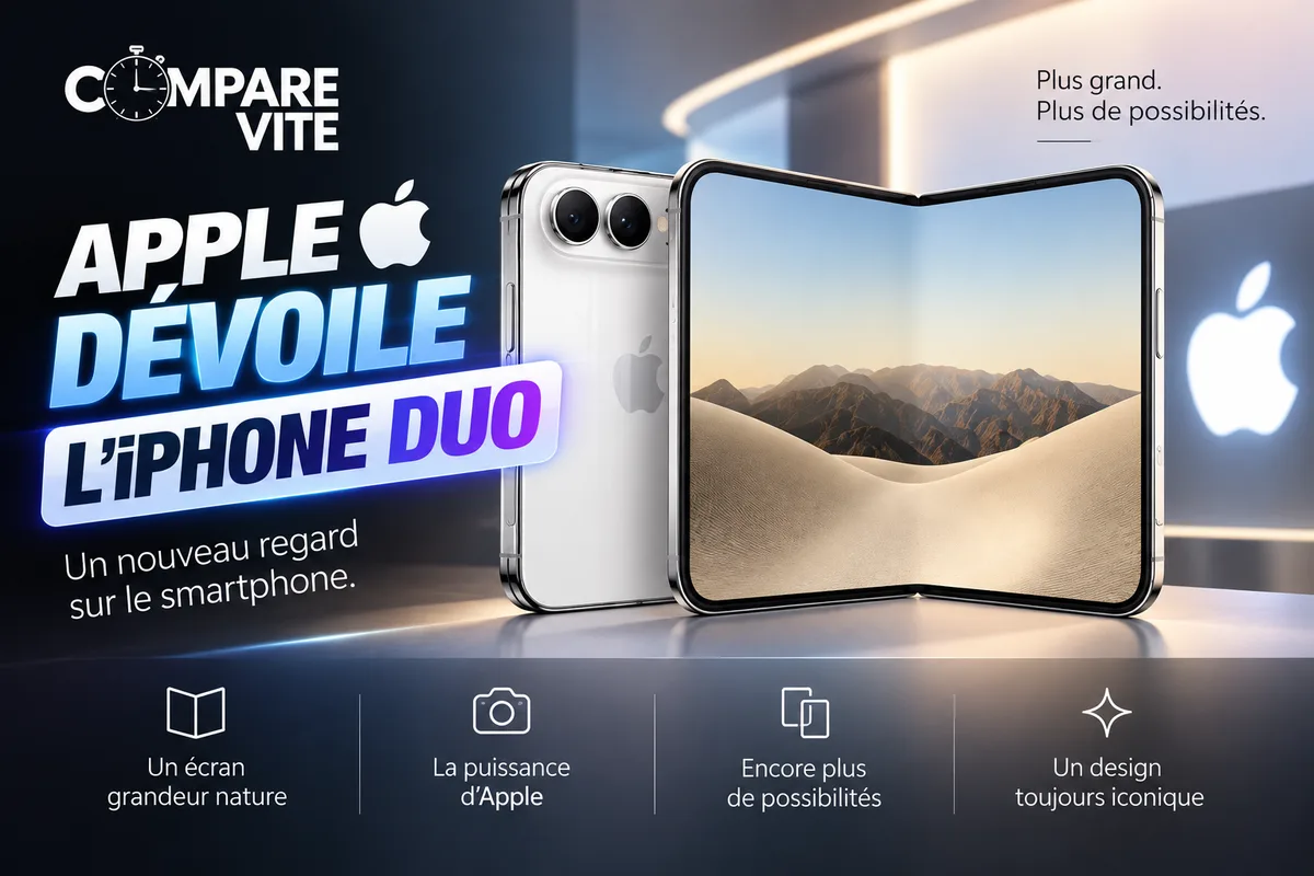 Apple dévoile l'iPhone Duo, son premier smartphone pliable