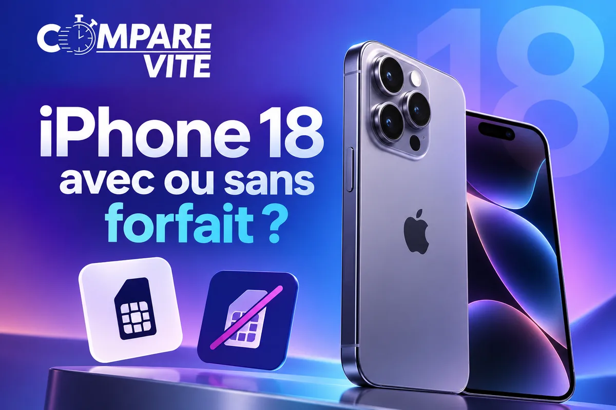 iPhone 18 : mieux avec ou sans forfait ? Notre analyse (prix à l'appui)