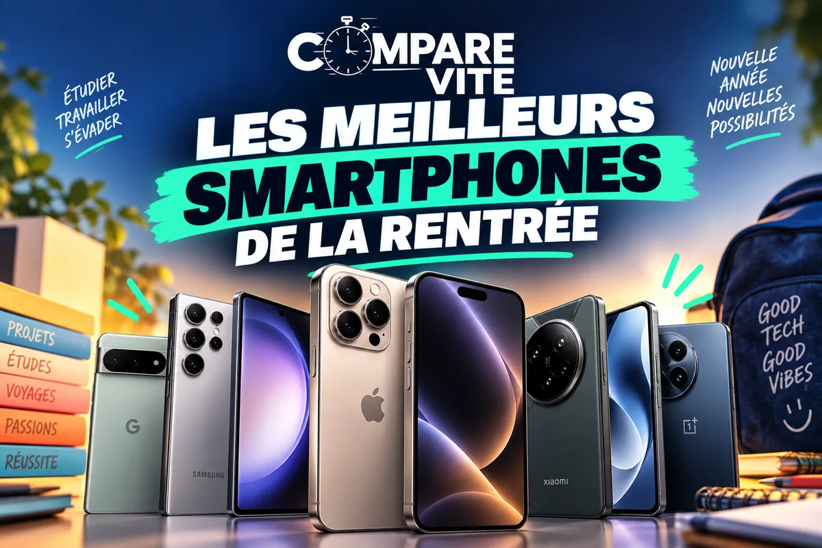 Les meilleurs smartphones de la rentrée : flagships, bon rapport qualité-prix et mobiles à petit prix