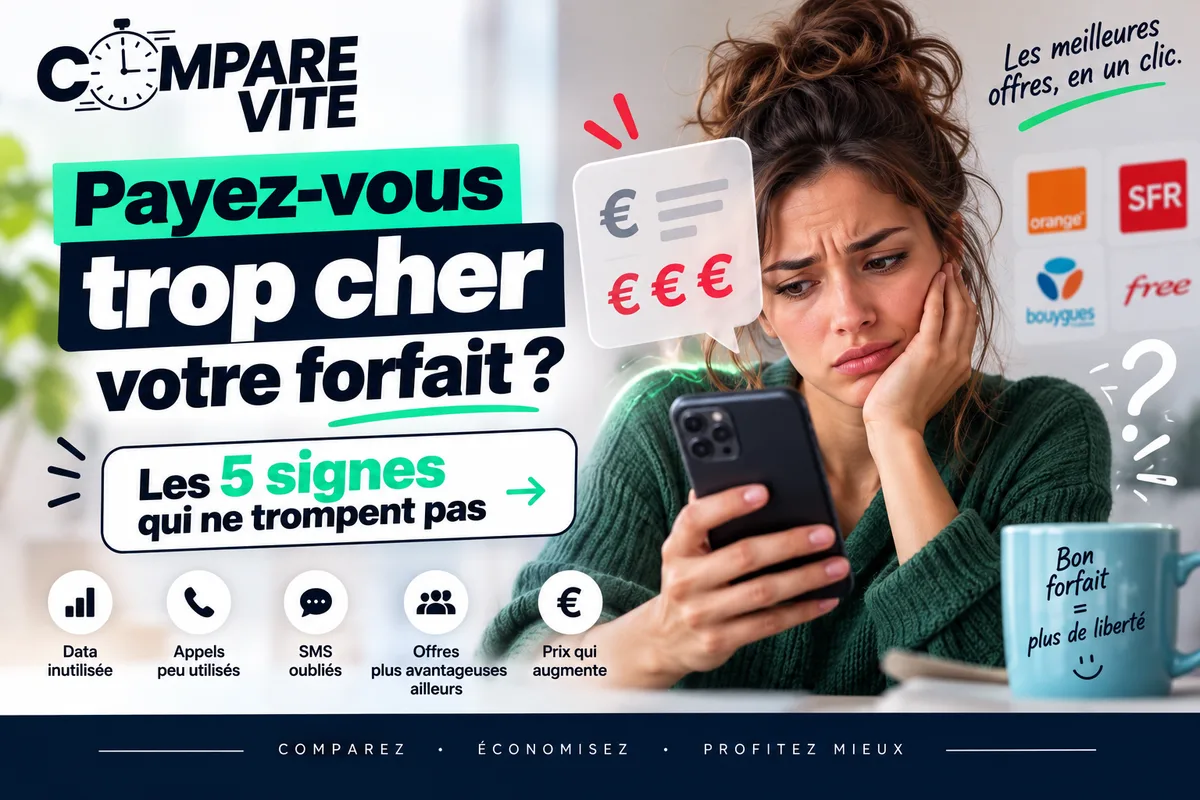 Payez-vous trop cher votre forfait ? Les 5 signes qui ne trompent pas