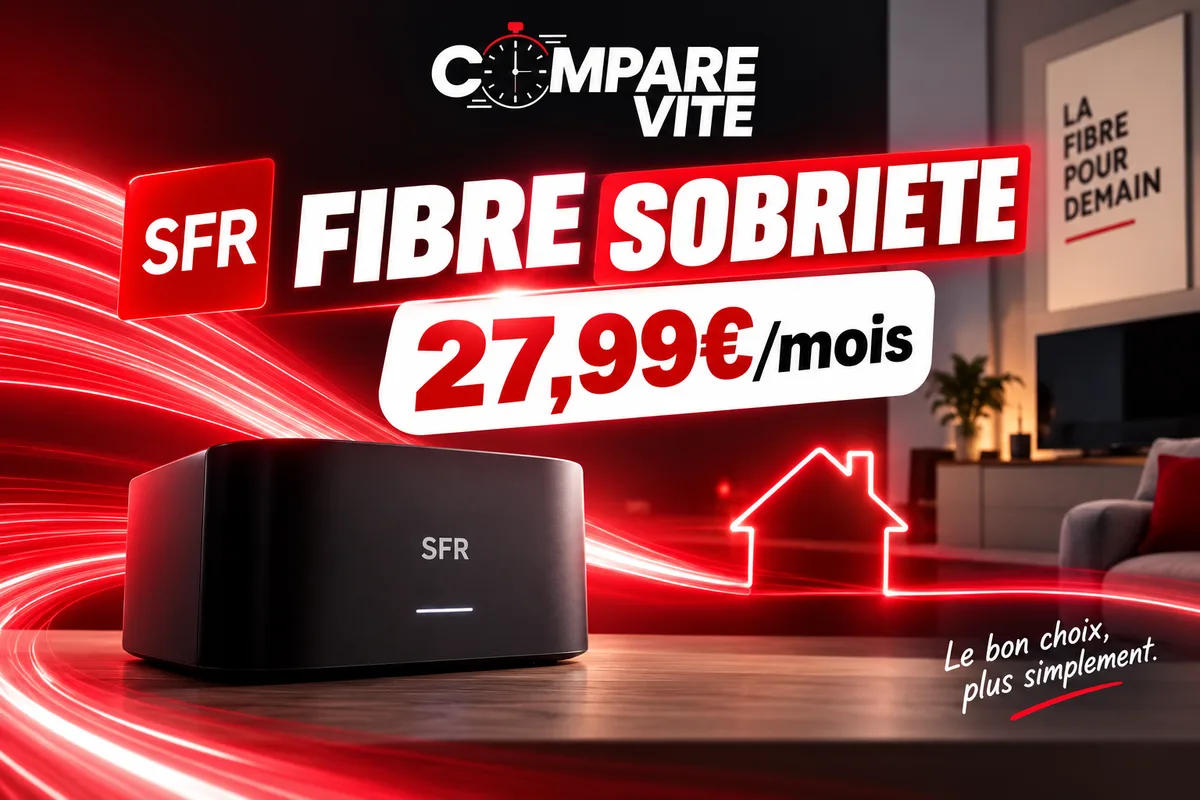 SFR Fibre Sobriété : la box fibre éco-responsable à 27,99 €/mois