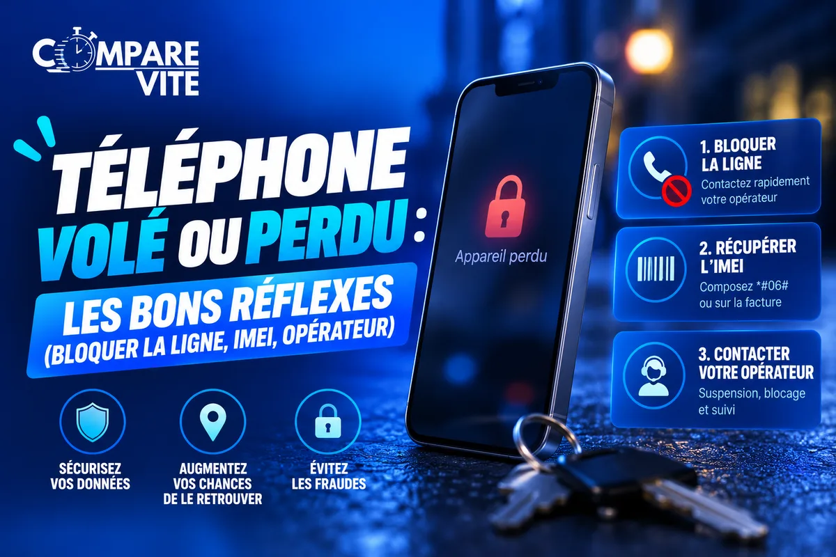 Téléphone volé ou perdu : les bons réflexes (bloquer la ligne, IMEI, opérateur)