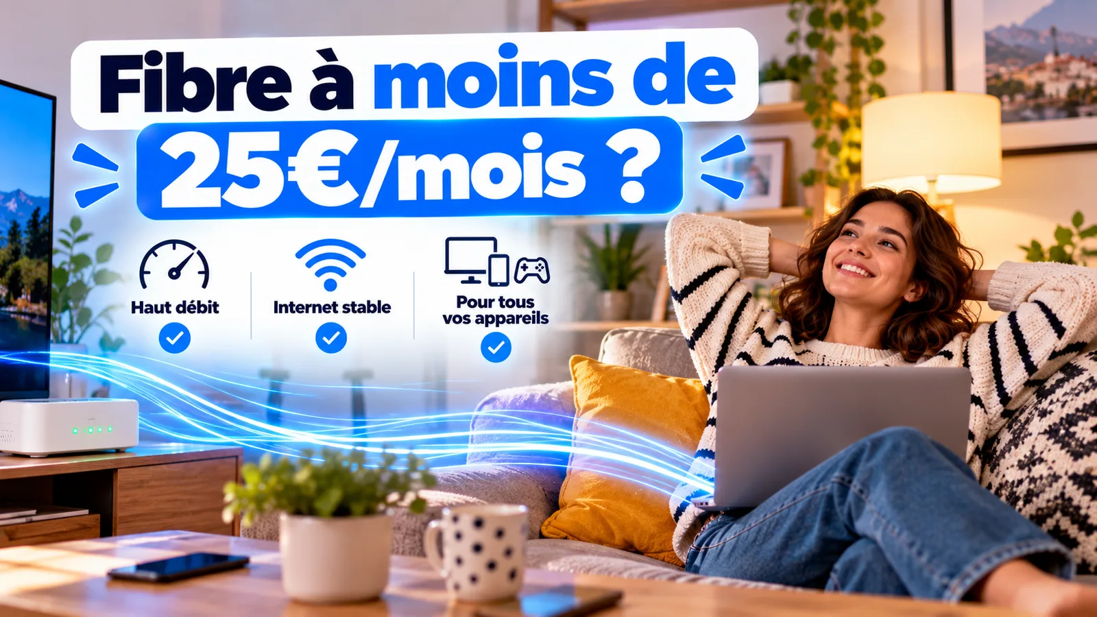 Box fibre à moins de 25 €/mois : lesquelles valent vraiment le coup en octobre 2026 ?