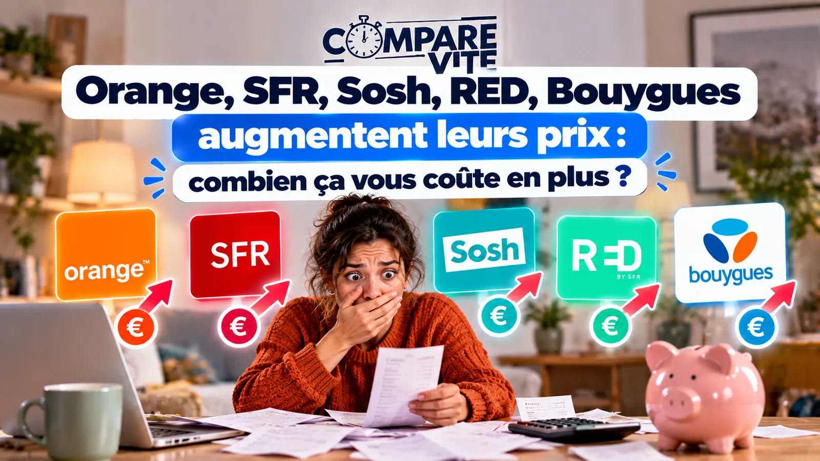Hausse des tarifs télécom 2026 : combien ça coûte et comment payer moins