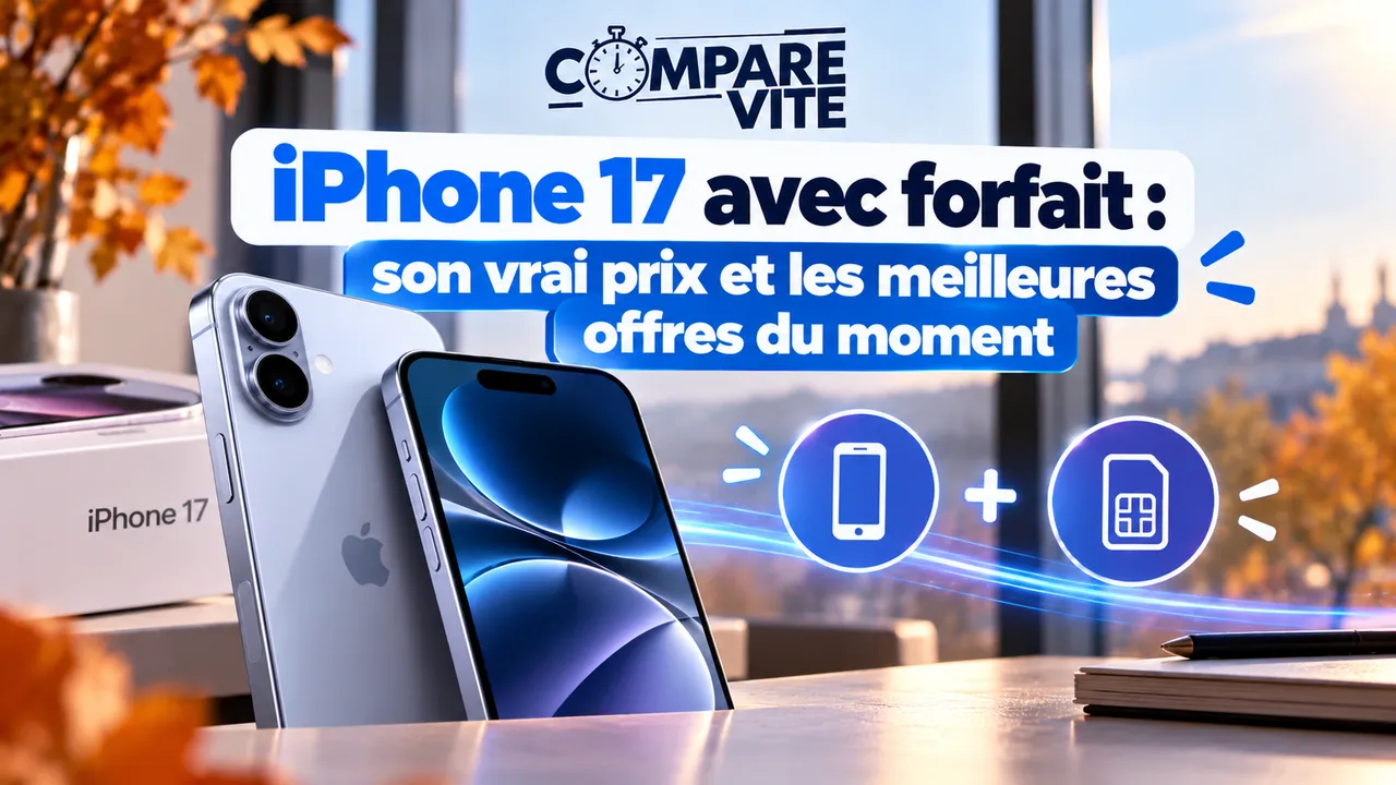 iPhone 17 avec forfait : son vrai prix et les meilleures offres du moment