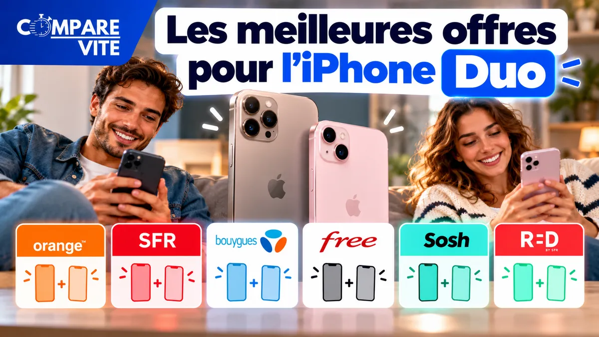 iPhone Duo : quelle est la meilleure offre ? Le comparatif des opérateurs