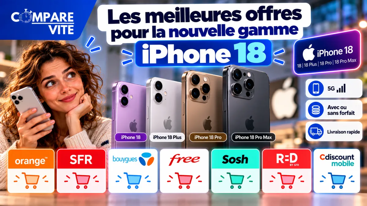 iPhone 18 Pro et Pro Max : les meilleures offres de la nouvelle gamme