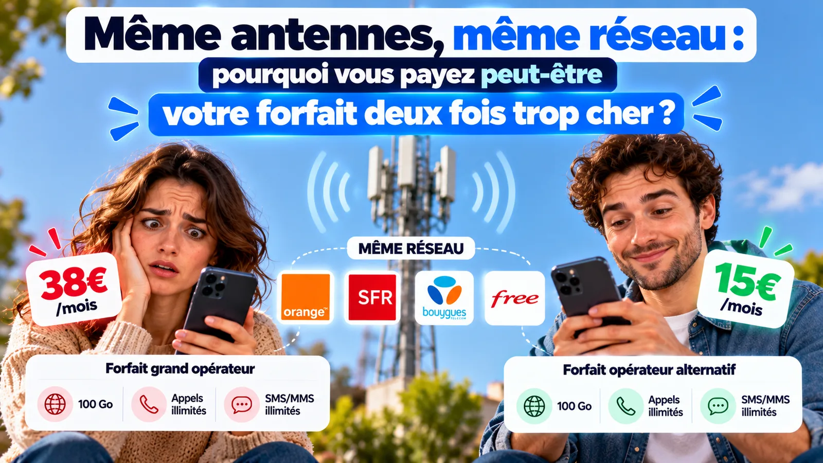 Même antennes, même réseau : pourquoi vous payez peut-être votre forfait deux fois trop cher