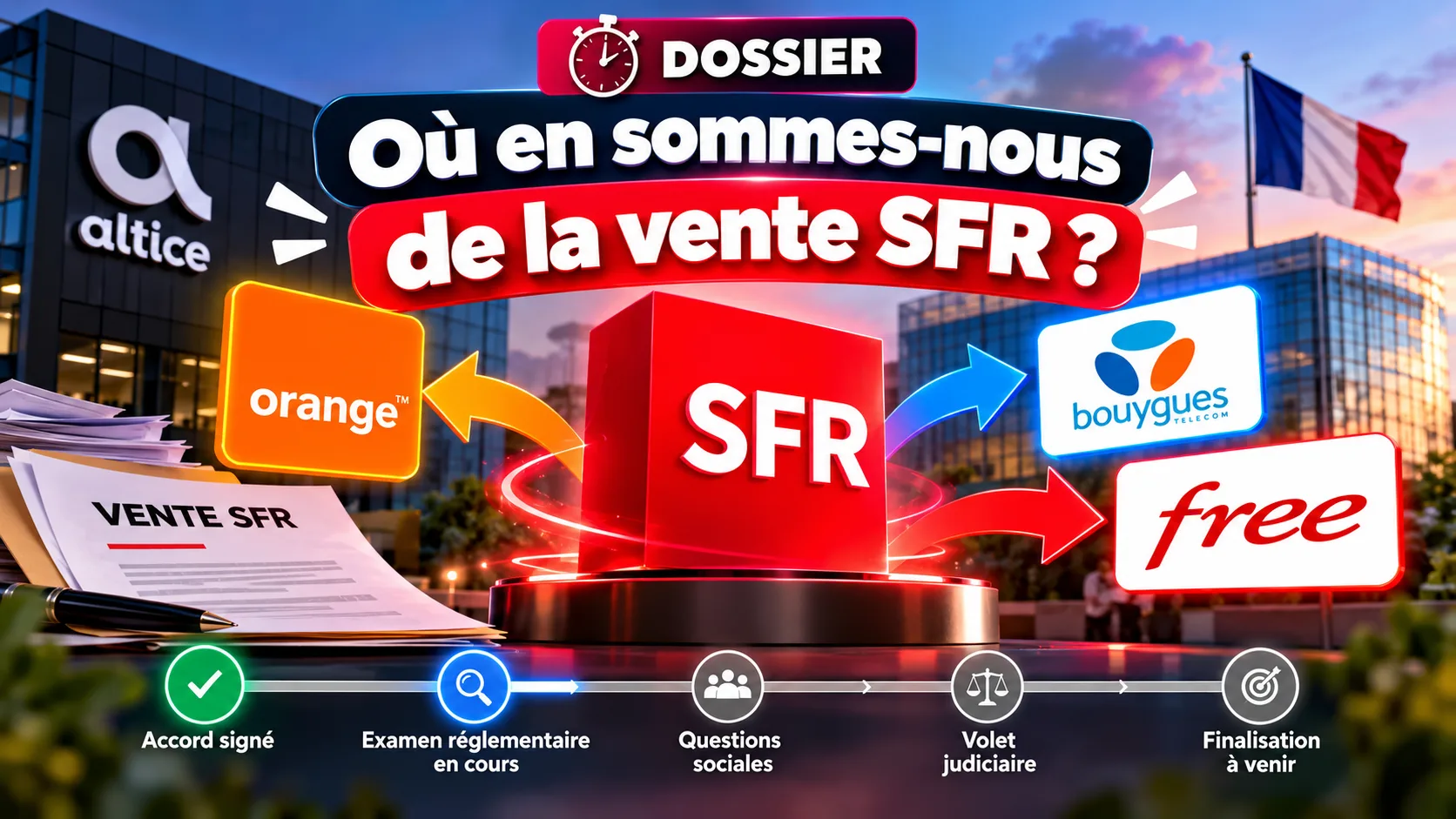 Vente de SFR : où en est-on et que va-t-il se passer ?