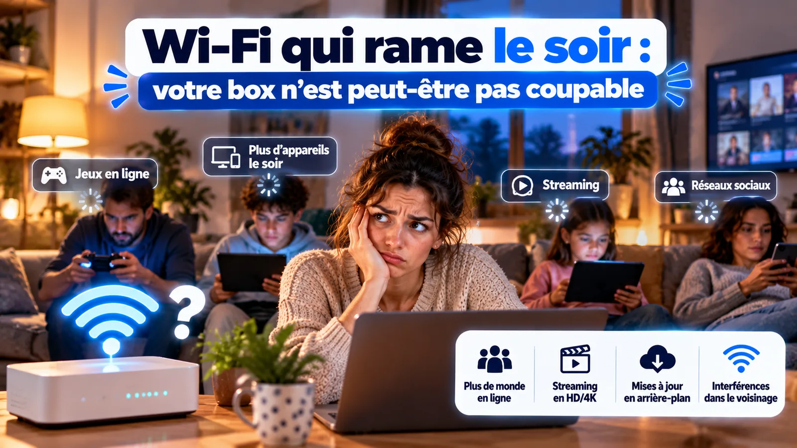 Wi-Fi qui rame le soir : votre box n'est peut-être pas coupable